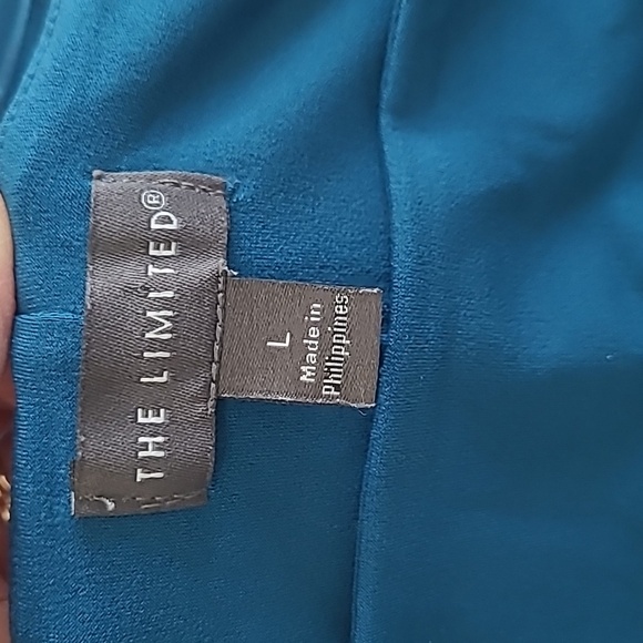 The Limited Teal Blouse with 3/4 Length  Open Sleeves size Large - Picture 4 of 7